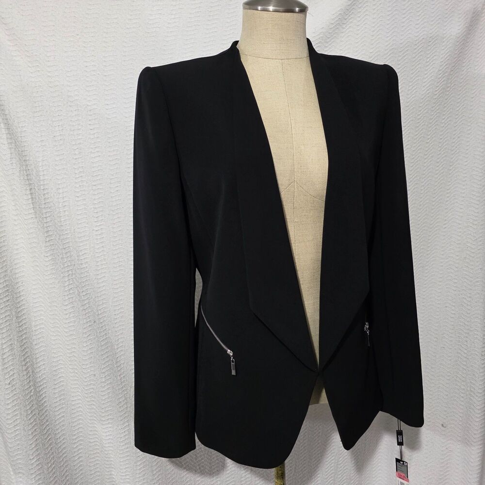 NWT Tahari ASL Black Blazer Lorenzo Style 10/EUR 40 MSRP $129 - Picture 2 of 16
